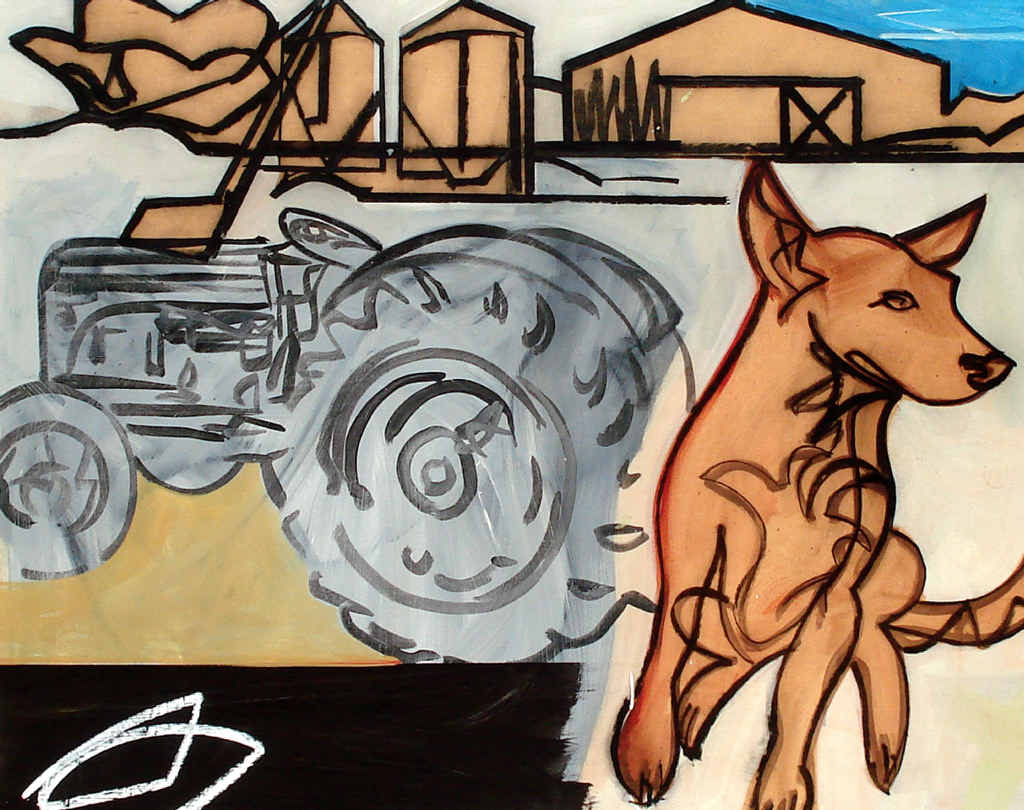 Grey Fergie and Dog by Coledale-based artist Robert Moore, part of the Art at Large series. Grey Fergie and Dog by Coledale-based artist Robert Moore, part of the Art at Large series.